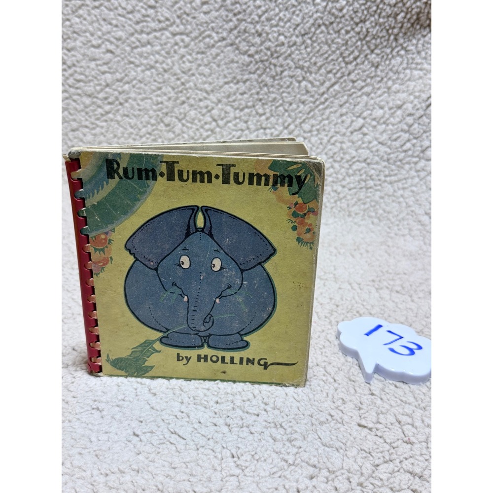 Vintage 1936 Rum-Tum-Tummy Elephant Holling Clancy Holling Saalfield Book